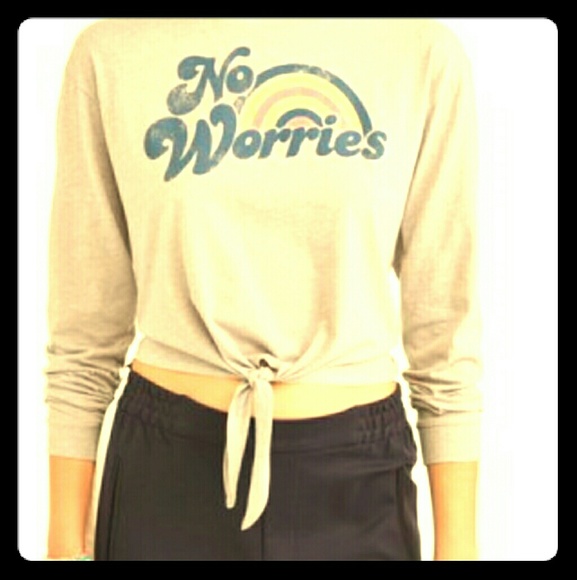 NWT Plus Made Right cropped tie-front tee - Picture 2 of 4